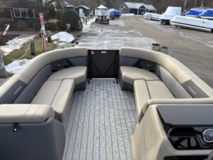 img 4295 2026 Viaggio Pontoon Black Bronze Mercury Fish, Boat