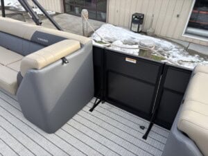 img 4302 2026 Viaggio Pontoon Black Bronze Mercury Fish, Boat